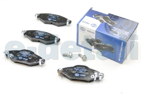 Гальмівні колодки пер. Yaris 1.0-1.5 99-05 HELLA 8DB355010-791
