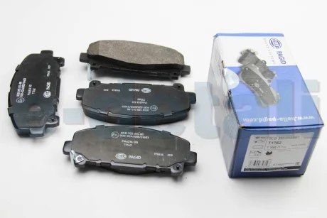 Тормозные колодки пер. Honda Accord VIII 08- (akebono) HELLA 8DB355013-881