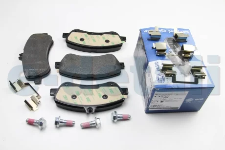 Тормозные колодки пер. MB X204 08-15 2.0-3.5 HELLA 8DB355014-221