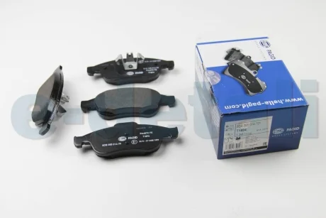 Колодки гальмівні дискові комплект; передн. / Kaptur 2.0 2013>, Duster 2011> HELLA 8DB355014791