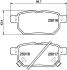 Тормозные колодки зад. Toyota Corolla/Yaris 05- HELLA 8DB355014-991 (фото 4)