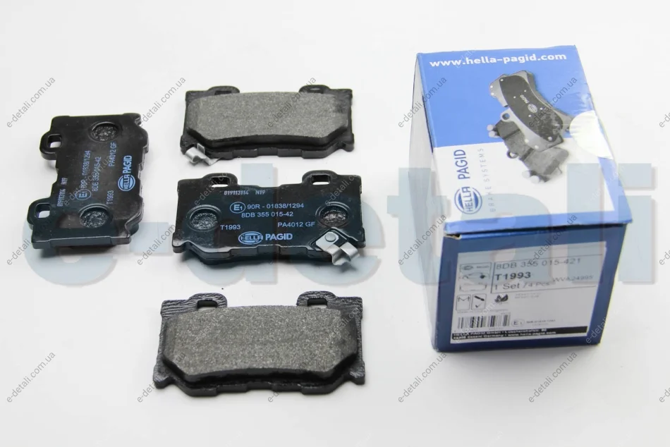 Гальмівні колодки зад. FX30/37/50/G37/Q50/Q70/QX70 07- 2.0-5.0 HELLA 8DB355015-421 (фото 1)