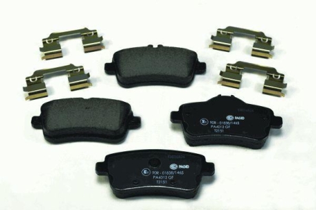 Тормозные колодки дисковые комплект; задн. HELLA 8DB355019741 (фото 1)