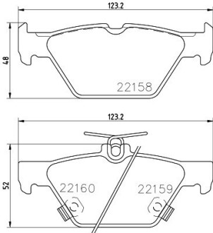 SUBARU Колодки гальм. задн. Outback 15- HELLA 8DB 355 023-341