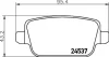 FORD гальмівні колодки дискові задн. (з пластинами) Mondeo 06- VOLVO S80 HELLA 8DB 355 025-371 (фото 1)