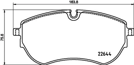 Тормозные колодки дисковые комплект; передняя. / VW Amarok 2010> HELLA 8DB355037731