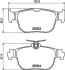 Комплект гальмівних накладок, дискове гальмо HELLA 8DB355040981 (фото 1)