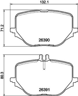 Комплект гальмівних колодок HELLA 8DB355041121