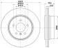 PRO BMW диск гальмівний задн. X3 E83 04- HELLA 8DD 355 112-251 (фото 4)