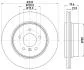 PRO BMW диск гальмівний задн. X3 E83 04- HELLA 8DD 355 112-251 (фото 4)