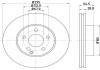 PRO DB Гальмівний диск пер. C204 E212 HELLA 8DD 355 114-201 (фото 1)