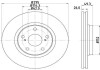 TOYOTA Тормозной диск передн.Avensis 08- HELLA 8DD 355 114-281 (фото 1)