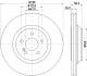 PRO DB Гальмівний диск задн. W221, C216 HELLA 8DD 355 116-281 (фото 4)