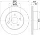 PRO NISSAN Гальмівний диск задн. вентил. X-Trail,Qashqai,Renault Koleos HELLA 8DD 355 118-711 (фото 4)