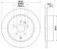 PRO LAND ROVER Гальмівний диск задн. FREELANDER 2 HELLA 8DD 355 118-911 (фото 4)