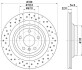 PRO HIGH CARBON DB диск гальмівний задн.GLE W166 11- HELLA 8DD 355 122-551 (фото 4)