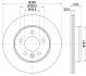 PRO VW гальмівний диск задн. AMAROK 2.0 BiTDI 11-, CRAFTER 2.0 TDI 17- HELLA 8DD 355 125-571 (фото 4)