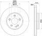 PRO DB Гальмівний диск передн. W447 HELLA 8DD 355 126-511 (фото 4)