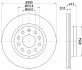 PRO HIGH CARBON AUDI диск гальмівний перед.(280x22) (вентил.) A3 03- VW Golf V, Caddy 04- HELLA 8DD 355 127-991 (фото 1)