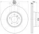 Тормозной диск пер. RANGE ROVER III 02-05 (PRO) HELLA 8DD355128-381 (фото 4)