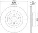 PRO HIGH CARBON BMW Диск гальмівний задн. X3 F25,X4 F26 11- HELLA 8DD 355 129-811 (фото 4)