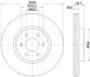 PRO HIGH CARBON DB Гальмівний диск X-CLASS 470, NISSAN HELLA 8DD 355 131-401 (фото 4)