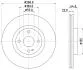 PRO HIGH CARBON MAZDA Гальмівний диск передн. MX-5 15-, FIAT 124 Spider HELLA 8DD 355 131-921 (фото 4)