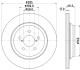 PRO SUBARU Гальмівний диск задн. IMPREZA 1.6, 2.0 16-, XV 1.6, 2.0 17- HELLA 8DD 355 132-371 (фото 4)