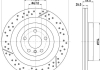Диск гальмівний PRO High Carbon; задн. / MB GLE, GLS 2015-2019 HELLA 8DD355132461 (фото 1)