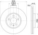 PRO VW Диск гальм. передній Polo, T-Cross, SKODA Scala, Kamiq HELLA 8DD 355 132-891 (фото 1)