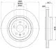 PRO TESLA гальм. диск задн. MODEL S 14-, MODEL X 16- HELLA 8DD 355 132-901 (фото 4)