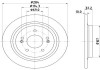 PRO HYUNDAI гальмівний диск задн. KONA, KIA CEED 18- HELLA 8DD 355 132-921 (фото 3)