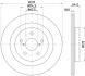 PRO TOYOTA Гальмівний диск задн. RAV 4 V 18- HELLA 8DD 355 134-961 (фото 4)