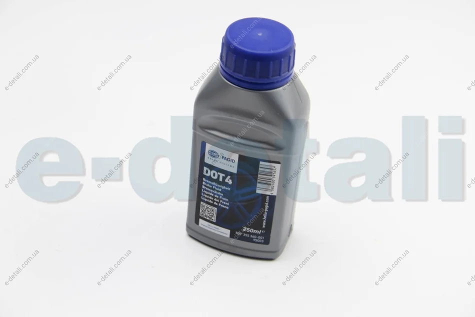 Гальмівна рідина DOT4 (0,25L) HELLA 8DF355360-001 (фото 1)