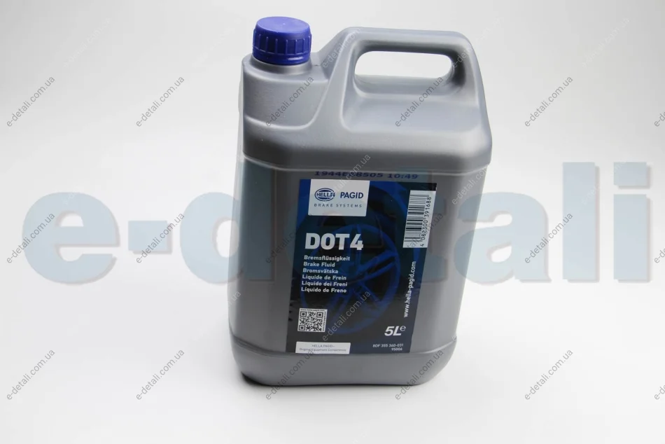 Гальмівна рідина DOT4 (5L.) HELLA 8DF355360031 (фото 1)