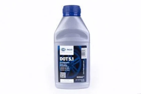 Гальмівна рідина DOT5.1 0.5L PAGID HELLA 8DF355360-081