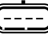 Расходомер воздуха (4 конт.) CITROEN NEMO/FORD FIESTA VI 1.4D 01- HELLA 8ET009142-111 (фото 2)