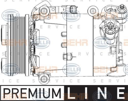 Компресор кондиціонеру Behr- HELLA 8FK351334-431