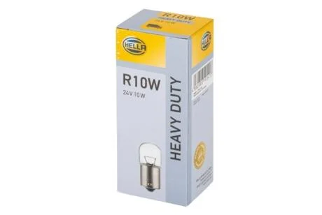 Автолампа Behr Hella Heavy Duty R10W BA15s 10 W прозрачная HELLA 8GA002071251