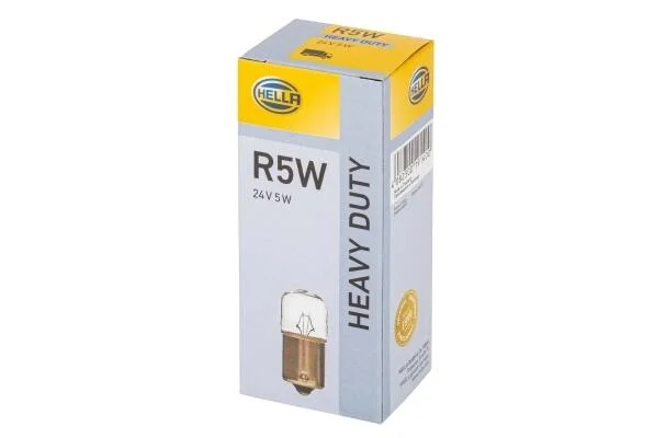 Автолампа Behr Hella Heavy Duty R5W BA15d 5 W прозрачная HELLA 8GA002071361 (фото 1)