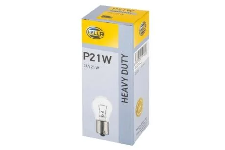 Автолампа Behr Hella Heavy Duty P21W BAY15s 21 W прозрачная HELLA 8GA002073241