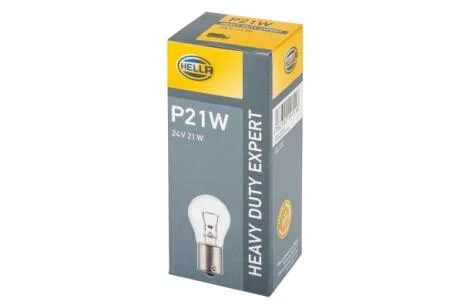 Автолампа Behr Hella Heavy Duty P21W BAY15s 21 W прозрачная HELLA 8GA002073251