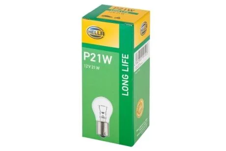 Автолампа Behr Hella Lifetime Long Life P21W BAY15s 21 W прозрачная HELLA 8GA002073271