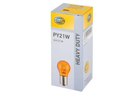 Автолампа Behr Hella Standard PY21W BAU15s 21 W желтая HELLA 8GA006841241