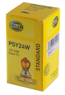 Лампа накаливания PSY24W 12V 24W PG20/4 желтый (янтарный)) HELLA 8GA223569031 (фото 1)