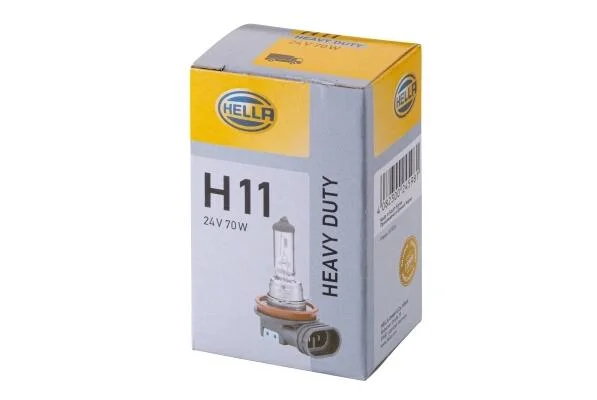 Лампа накаливания HEAVY DUTY H11 24V 70W PGJ19-2 HELLA 8GH008358241 (фото 1)
