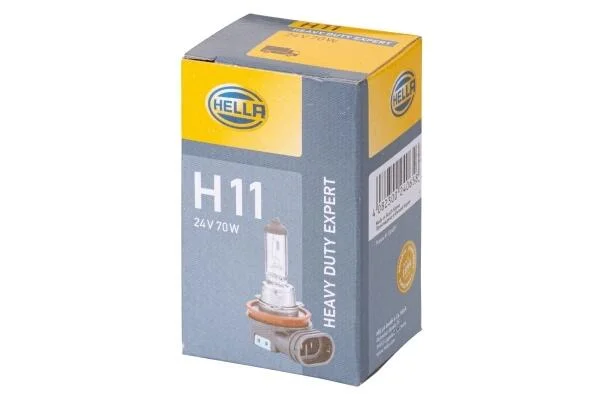 H11 DP (двойной ресурс!) 24V 70W Автолампа (цоколь PGJ19-2) HELLA 8GH 008 358-251 (фото 1)