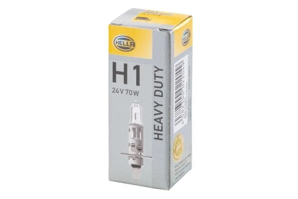 H1 24V 70W P14.5s Лампа розжарювання HEAVY DUTY HELLA 8GH 178 555-141 (фото 1)