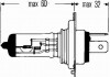 Лампа накаливания, H4 24V 75/70W P 43t HELLA 8GJ002525251 (фото 2)