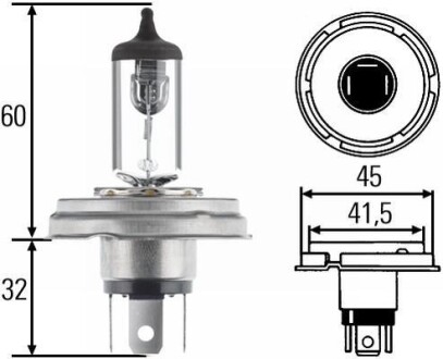 H4 12V 60/55W Автолампа HELLA 8GJ 004 173-121